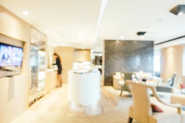 Soyut bulanıklık ve ufuk lüks otel iç