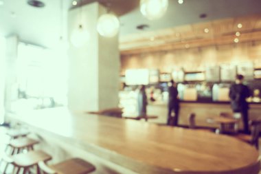 Soyut bulanıklık ve ufuk kafe Cafe iç