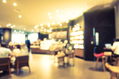 Soyut bulanıklık ve ufuk restoran ve kahve iç