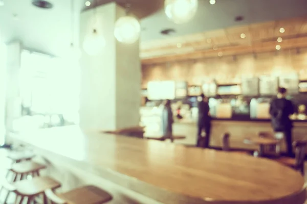 Abstract blur and defocused coffee shop cafe interior — Stock Photo, Image