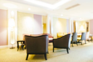 Soyut bulanıklık ve ufuk otel looby ve salon