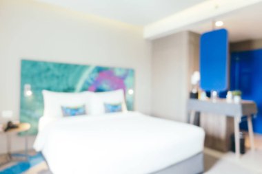 Soyut bulanıklık yatak odası