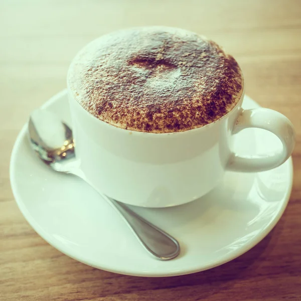 Kawa cappuccino w białe filiżanka — Zdjęcie stockowe
