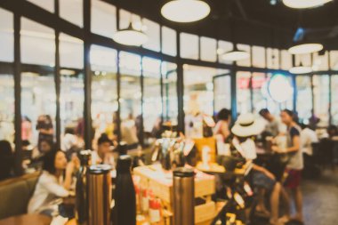 Soyut bulanıklık ve ufuk kahve dükkanı kafe ve Restoran Inte