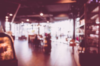 Soyut bulanıklık ve kafe Cafe iç arka planı için