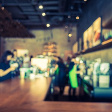 Soyut bulanıklık ve ufuk kafe Cafe iç