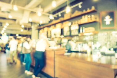 Soyut bulanıklık ve ufuk kafe Cafe iç