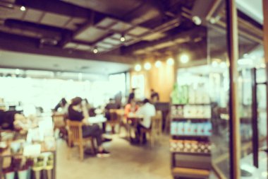 Soyut bulanıklık ve ufuk kafe Cafe iç