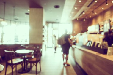 Soyut bulanıklık ve ufuk kafe Cafe iç