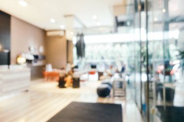 Soyut bulanıklık ve ufuk otel ve lobi iç