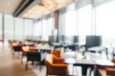 Soyut bulanıklık ve ufuk Restoran iç
