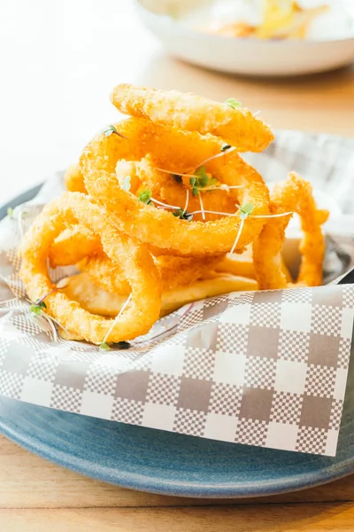 Anillo de calamares fritos — Foto de Stock