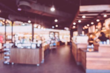 Soyut bulanıklık ve kafe Cafe iç arka planı için