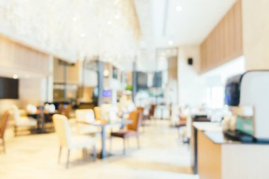 Soyut bulanıklık ve ufuk Restoran iç