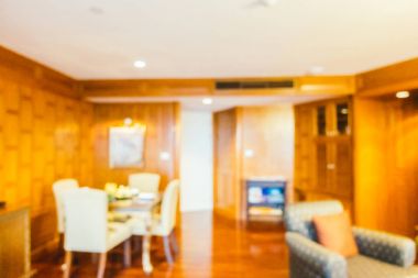 Soyut bulanıklık ve ufuk oturma odası iç