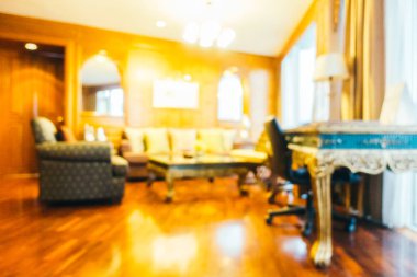 Soyut bulanıklık ve ufuk oturma odası iç