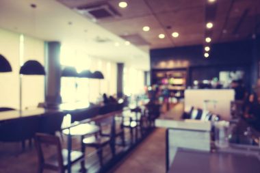 Soyut bulanıklık ve ufuk kafe Cafe