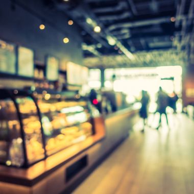 Soyut bulanıklık ve ufuk kafe Cafe iç