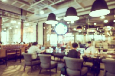 Soyut bulanıklık ve ufuk kafe Cafe iç