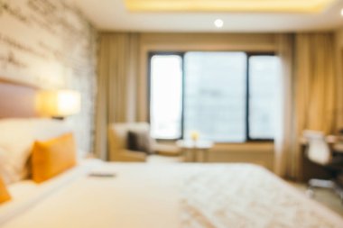 Soyut bulanıklık ve ufuk yatak odası iç