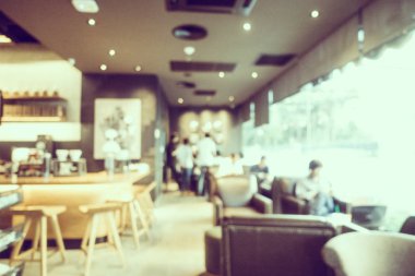Soyut bulanıklık ve ufuk kafe Cafe iç