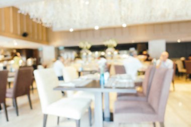 Soyut bulanıklık ve ufuk Restoran iç