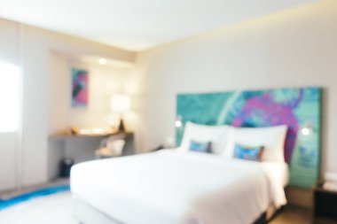 Soyut bulanıklık yatak odası