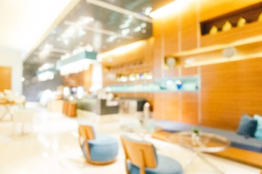 Soyut bulanıklık ve ufuk lobi ve otelin lounge