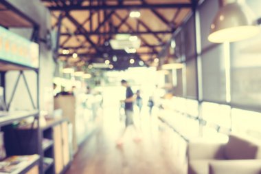 Soyut bulanıklık ve ufuk kafe Cafe iç