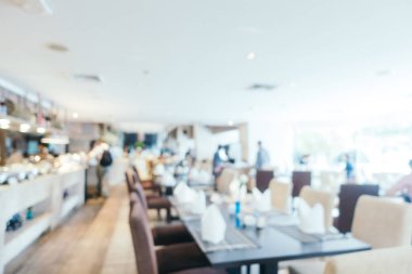 Soyut bulanıklık ve ufuk Restoran iç