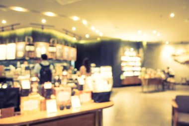 Soyut bulanıklık ve ufuk restoran ve kahve iç