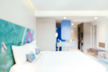 Soyut bulanıklık yatak odası