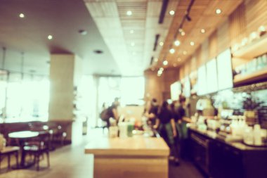 Soyut bulanıklık ve ufuk kafe Cafe iç