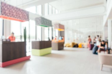 Soyut bulanıklık ve ufuk otel looby ve salon