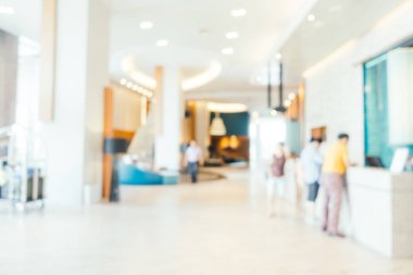 Soyut bulanıklık ve ufuk lobi ve otelin lounge