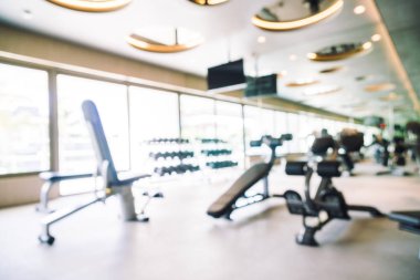 Soyut bulanıklık spor salonu ve fitness iç Oda