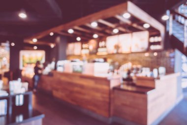 Soyut bulanıklık ve kafe Cafe iç arka planı için