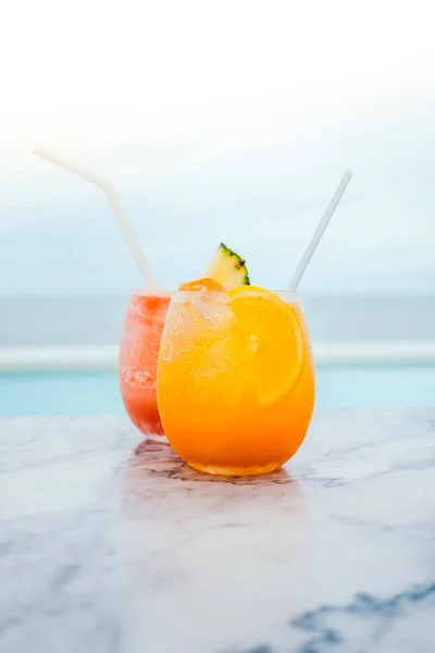 Eisgetränk Cocktails Glas — Stockfoto