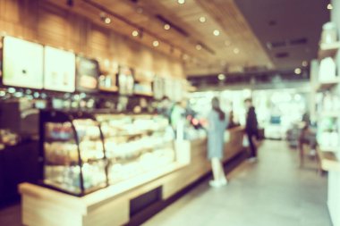 Soyut bulanıklık ve ufuk kafe Cafe iç