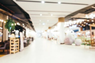 Soyut bulanıklık ve bokeh depa alışveriş merkezi iç defocused
