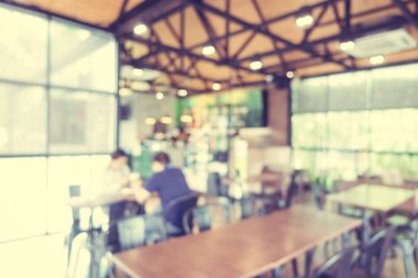 Soyut bulanıklık ve ufuk kafe Cafe iç