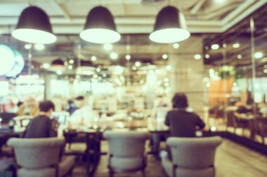 Soyut bulanıklık ve ufuk kafe Cafe iç