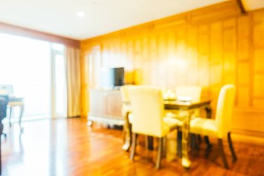 Soyut bulanıklık ve ufuk oturma odası iç