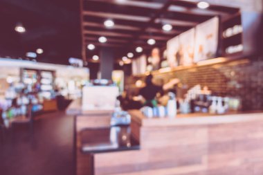Soyut bulanıklık ve kafe Cafe iç arka planı için