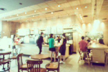 Soyut bulanıklık ve ufuk kafe Cafe iç