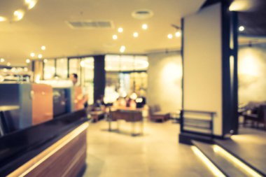 Soyut bulanıklık ve ufuk restoran ve kahve iç