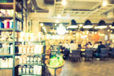 Soyut bulanıklık ve ufuk kafe Cafe iç