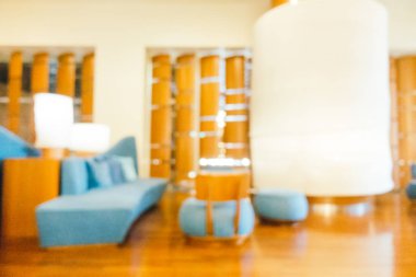 Soyut bulanıklık ve ufuk lobi ve otelin lounge