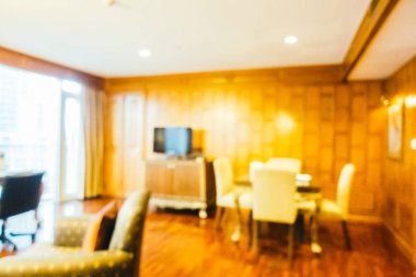 Soyut bulanıklık ve ufuk oturma odası iç