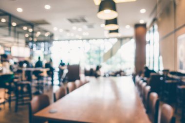 Soyut bulanıklık kahve dükkanı